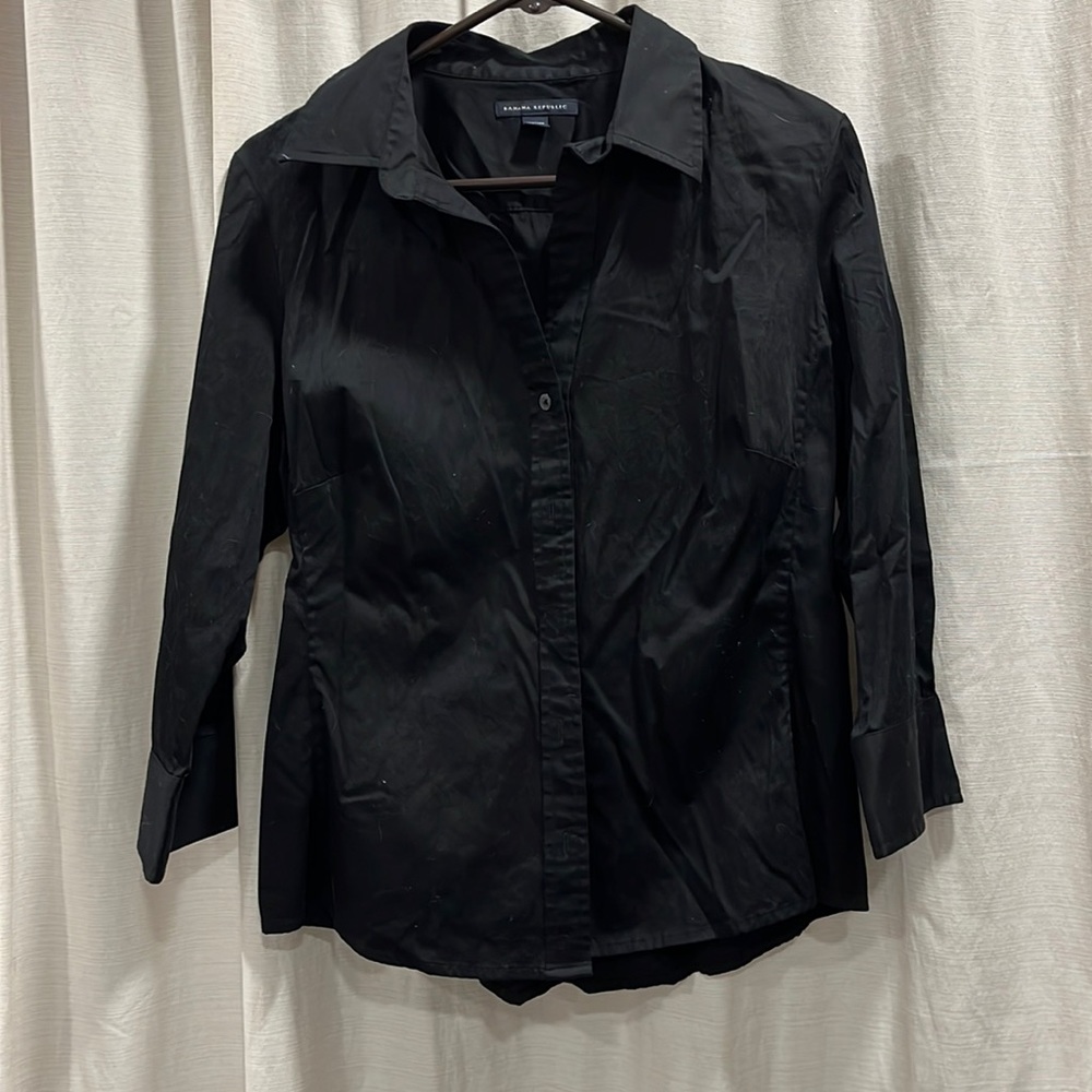 Black, banana republic blouse